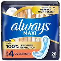 Always Maxi Overnight Pads Without Wings Unscented️