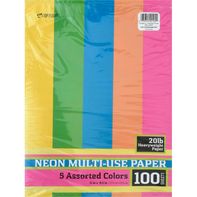Top Flight Multi-Use Paper, Neon, Assorted Colors,...
️
