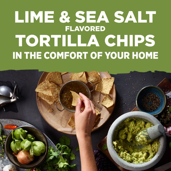 Frontera Lime & Sea Salt Tortilla Chips, Non-GMO, Small Batch