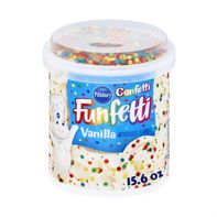 Pillsbury Funfetti Confetti Vanilla Frosting, 15.6...
️