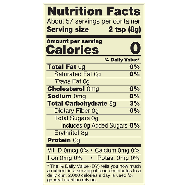 NOW Real Food Monk Fruit, with Organic Erythritol, Organic