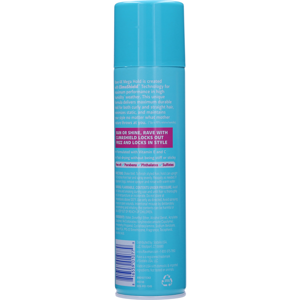 Rave 4x Mega Hold Unscented Hair Spray