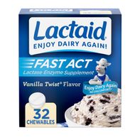 Lactaid Fast Act Lactase Enzyme Supplement Chewabl...
️