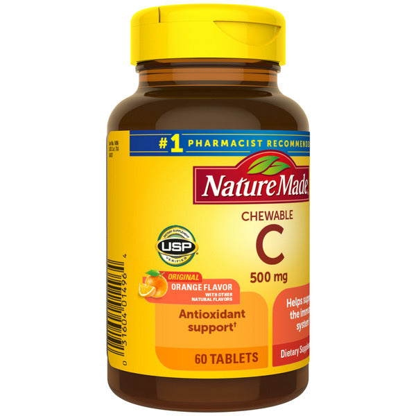 Nature Made Chewable Vitamin C 500 mg Tablets