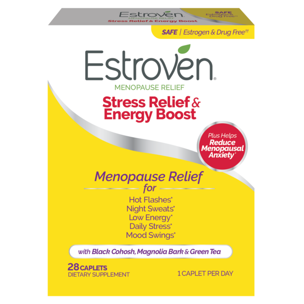 Estroven Menopause Relief Stress Relief & Energy Boost Caplets