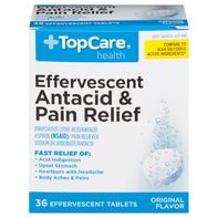 TopCare Antacid & Pain Relief, Effervescent Tablet...
️