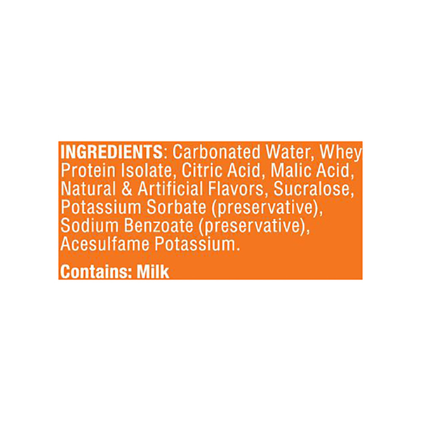 Bucked Up Lightly Carbonated Orange Cream Protein