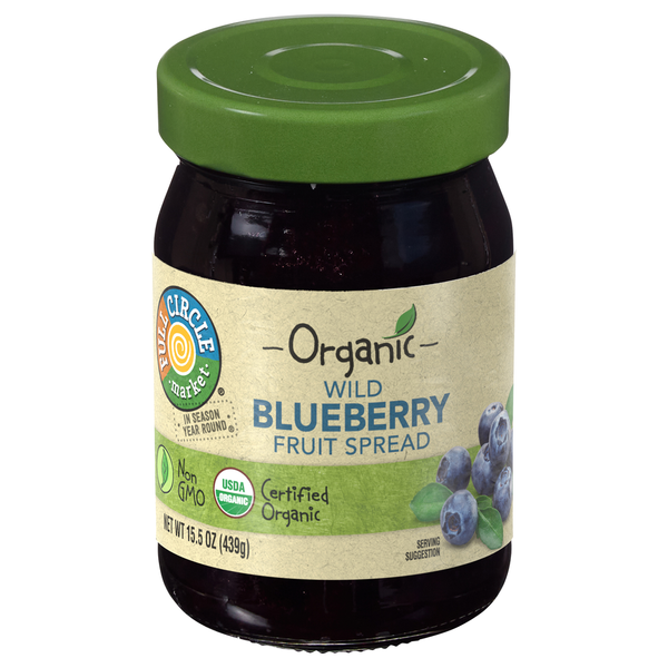 Full Circle Fruit Spread, Wild Blueberry