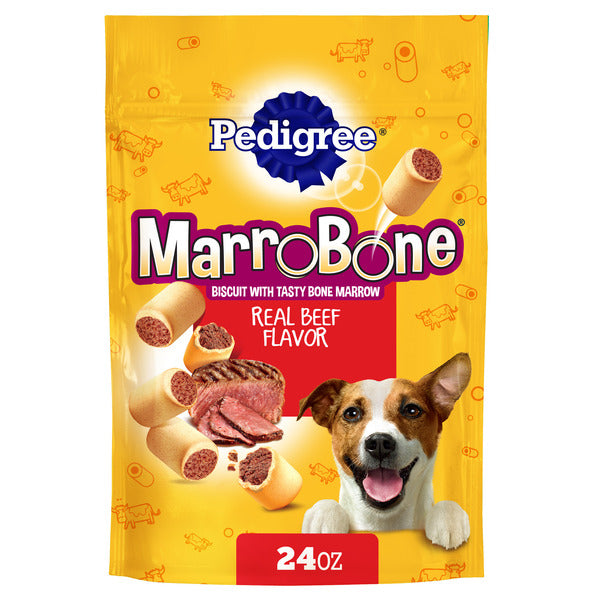 Pedigree Mini MarroBone Biscuit With Tasty Bone Marrow Dog Treats Real Beef Flavor, 1.58 lb. Bag