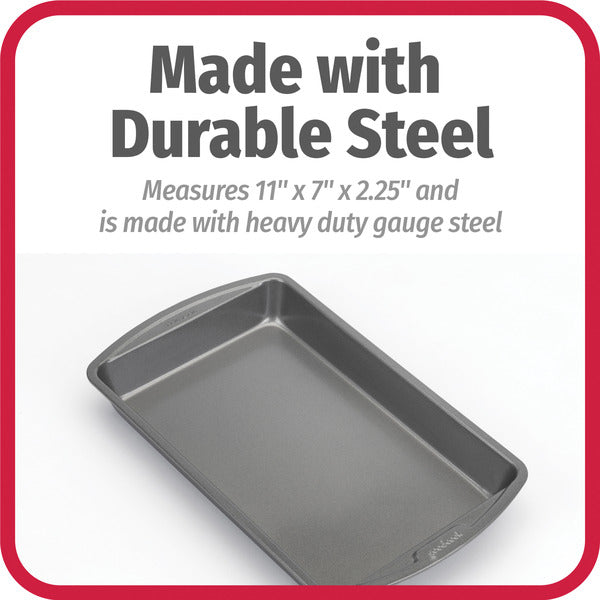GoodCook Everyday Nonstick Steel Oblong Pan, 7x11