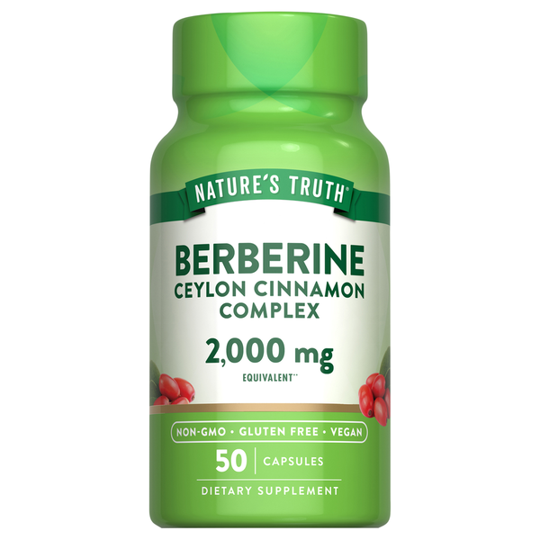 Nature's Truth Berberine Ceylon Cinnamon Complex 50 Capsules