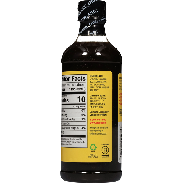 Bragg Seasoning, Organic, Soy-Free, Coconut, Liquid Aminos