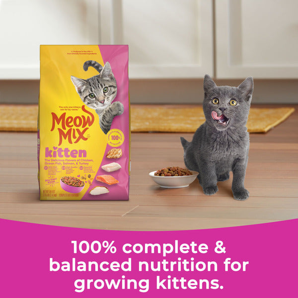 Meow Mix Kitten Li’l Nibbles Dry Cat Food for Kittens