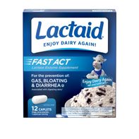 Lactaid Fast Act Lactose Intolerance Caplets, 12 T...
️