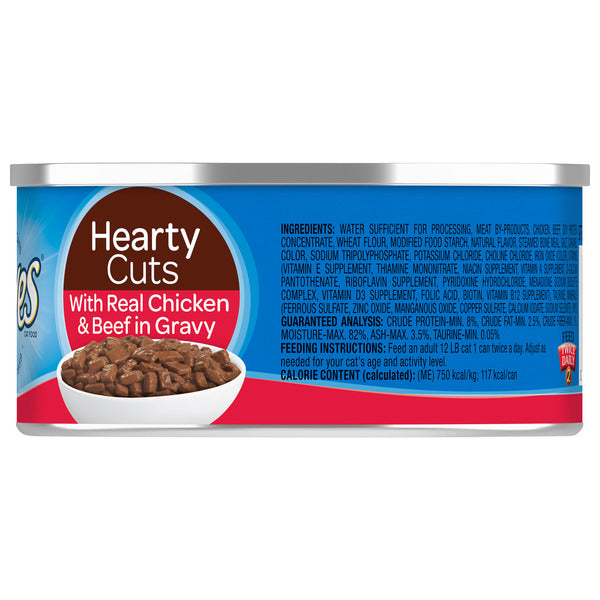 9Lives Hearty Cuts With Real Beef & Chicken In Gravy Wet Cat Food