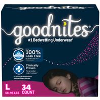 Goodnites Girls' Nighttime Bedwetting Underwear, S...
️
