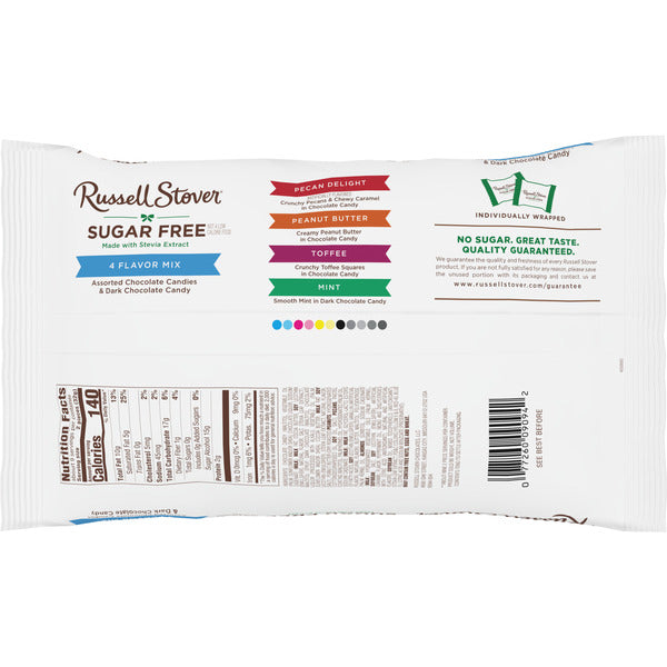Russell Stover Sugar Free Assorted Chocolate Candy 4 Flavor Mix