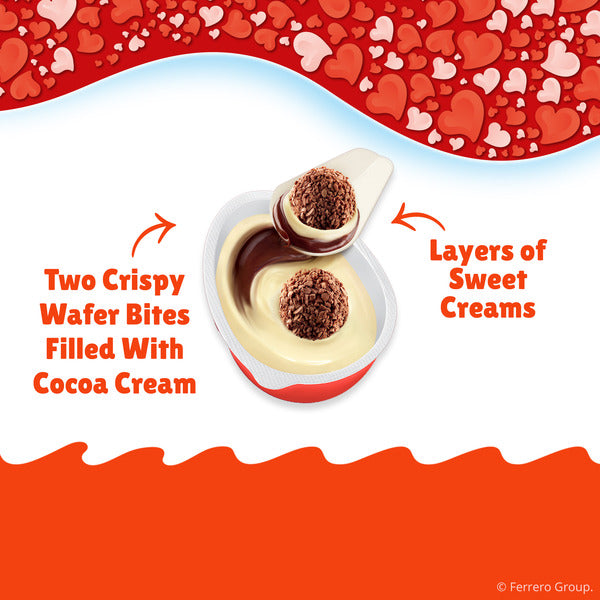 Kinder Joy Valentine's Day Egg with Chocolatey Wafer Bites and Surprise Toy Inside  Toy