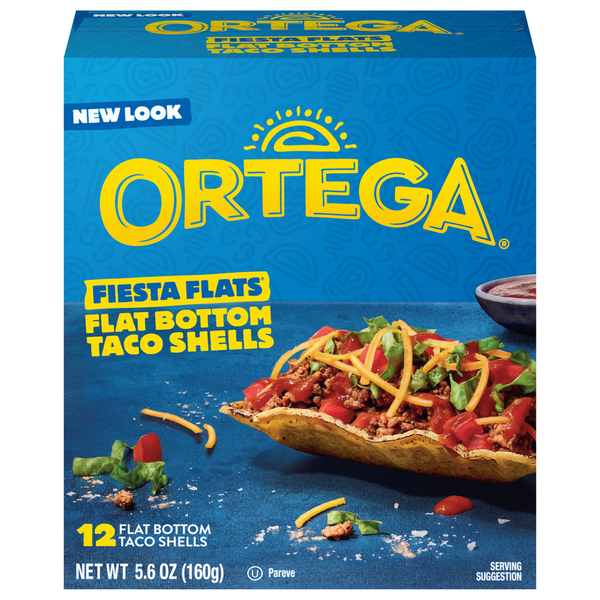 Ortega Fiesta Flats Flat Bottom Taco Shells
