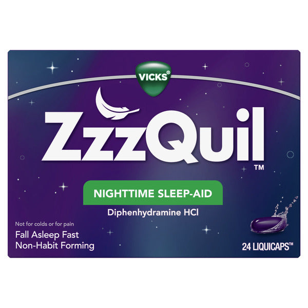 Vicks Zzzquil Nighttime Sleep Aid, Non-Habit Forming