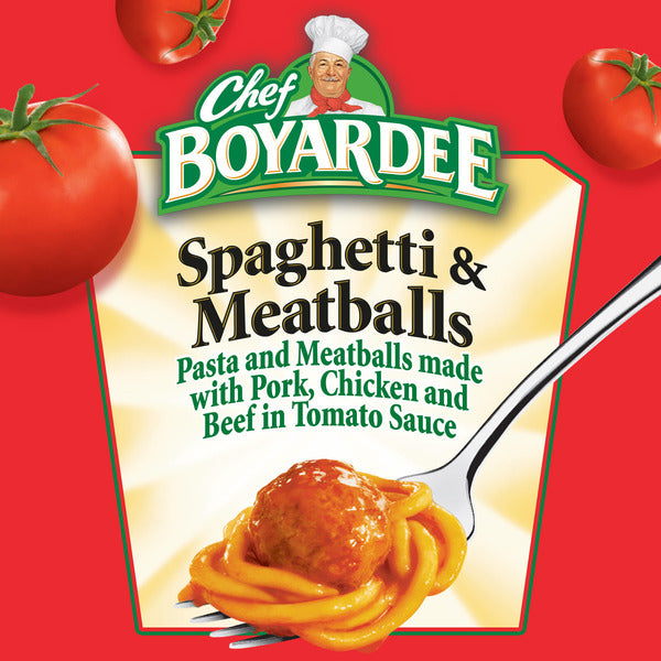 Chef Boyardee Spaghetti and Meatballs in Tomato Sauce, Ready-to-Eat Meal