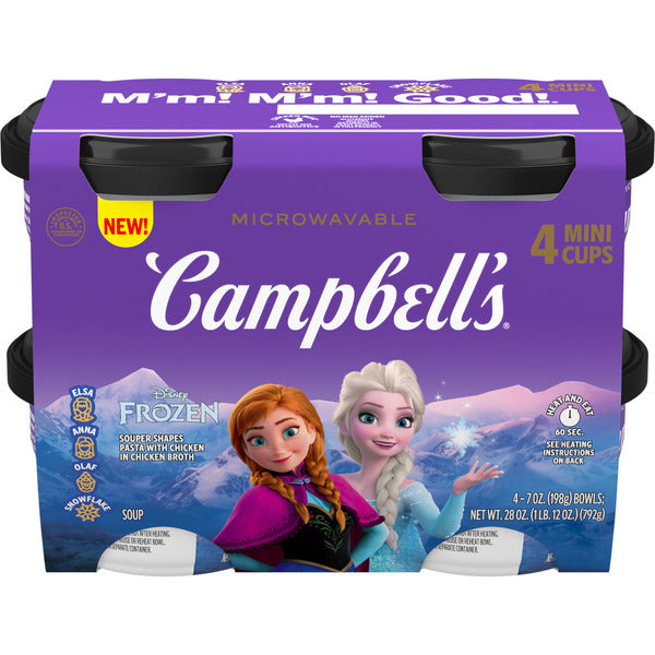 Campbell's Disney Frozen Souper Shapes Pasta With Chicken in Chicken Broth