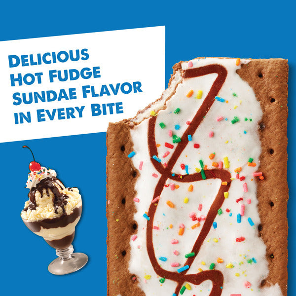 Pop-Tarts Frosted Hot Fudge Sundae Toaster Pastries, Breakfast Foods, 8 Count