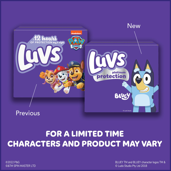 Luvs Platinum Protection Baby Diapers, Size 5