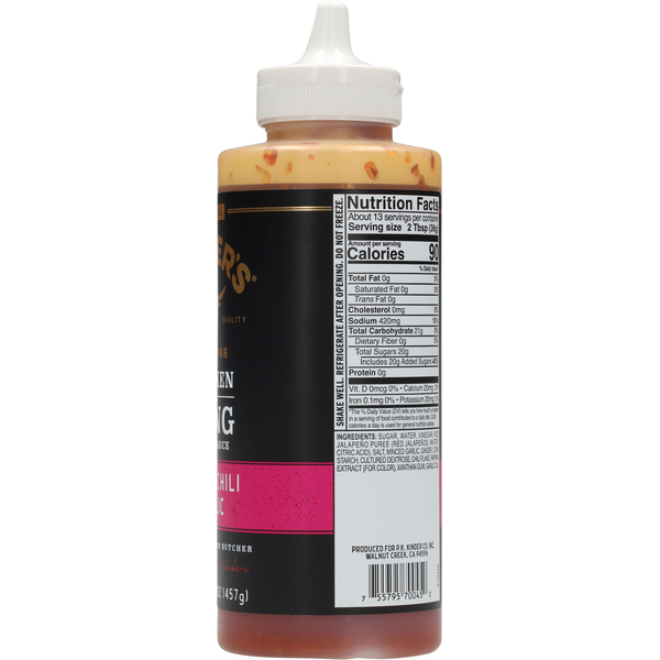 Kinder's Chicken & Wing Sweet Chili Garlic Dipping Sauce