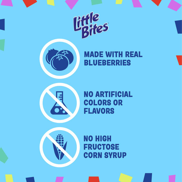 Entenmann's Little Bites, 5 ct, Blueberry, Muffins, Real Blueberries, Muffins, 7.5 oz