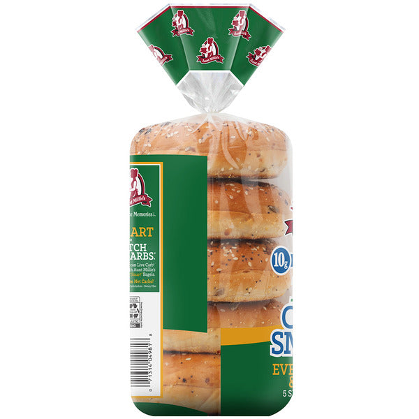Aunt Millie's Live Carb Smart Everything and More Bagels