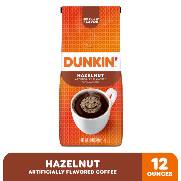 Dunkin' Hazelnut Artificially Flavored Ground Coffee