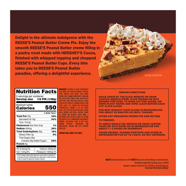 Reese's Peanut Butter Crème Pie
