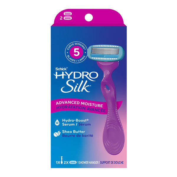 Schick Moisture Women's Razor, 1 Razor Handle & 2 Refills