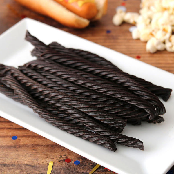 Red Vines Twists, Soft Black Licorice Bulk Candy Jar