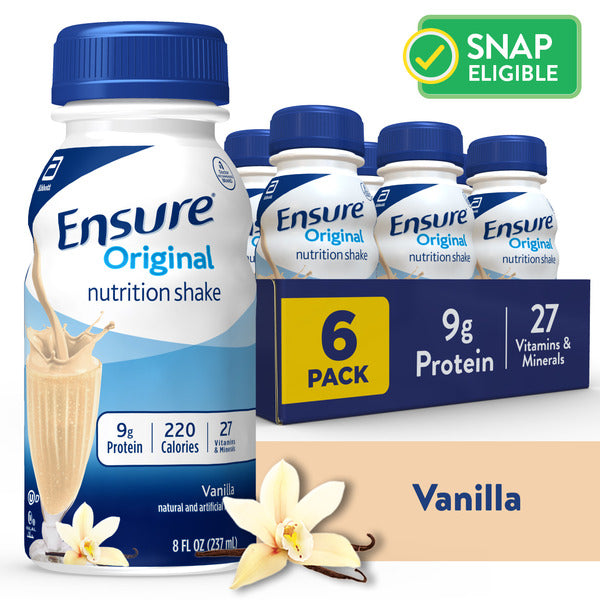 Ensure Original Nutrition Shake Vanilla Ready-to-Drink Bottles