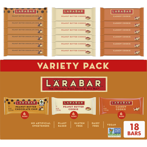 LÄRABAR Variety Pack Gluten Free Vegan Fruit & Nut Bars