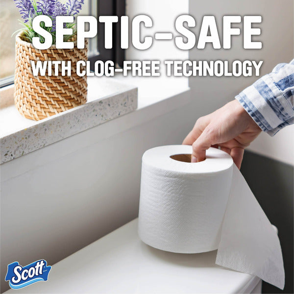 Scott 1000 Toilet Paper, Septic-Safe, Toilet Tissue