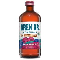 Brew Dr. Kombucha Superberry, w/Raspberry, Blueber...
️