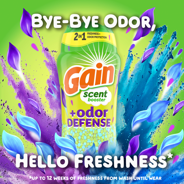Gain Odor Defense In-wash Scent Booster, Super Fresh Blast scent