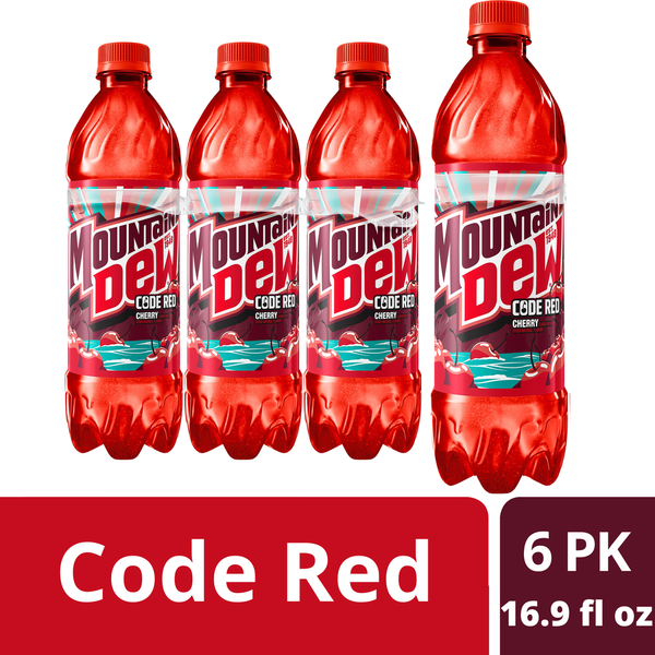 Mountain Dew Code Red Soda Pop