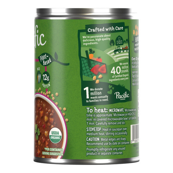 Pacific Foods Organic Spicy Harissa Lentil Soup