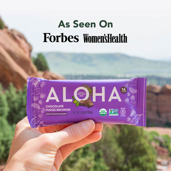 Aloha Protein Bar, Chocolate Fudge Brownie, Organic