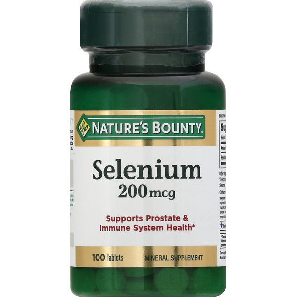 Nature's Bounty Selenium, 200 mcg, Tablets