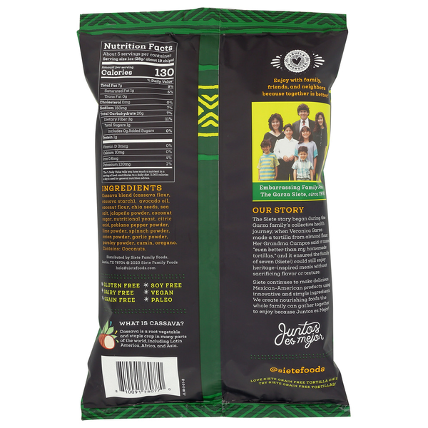 Siete 5Oz Jalapeño Lime Tortilla Chips