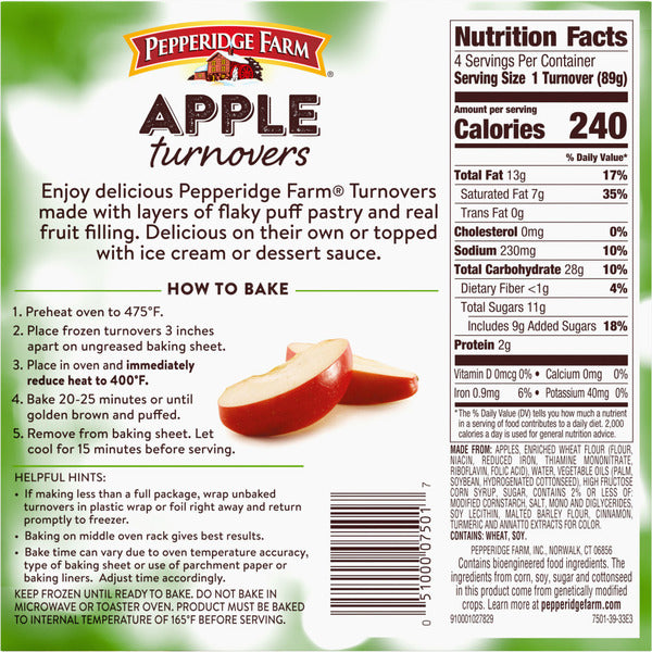 Pepperidge Farm Apple Turnovers