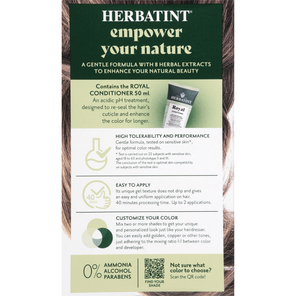 Herbatint Haircolor Gel, Permanent, Dark Blonde, 6N