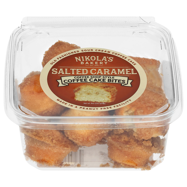 Nikola's Bakery Coffee Shop Style Salted Caramel Coffee Cake Bites