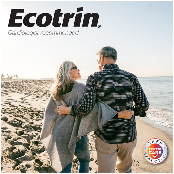 Ecotrin Safety Coated Aspirin Pain Reliever Tablets Low Strength, NSAID 81mg