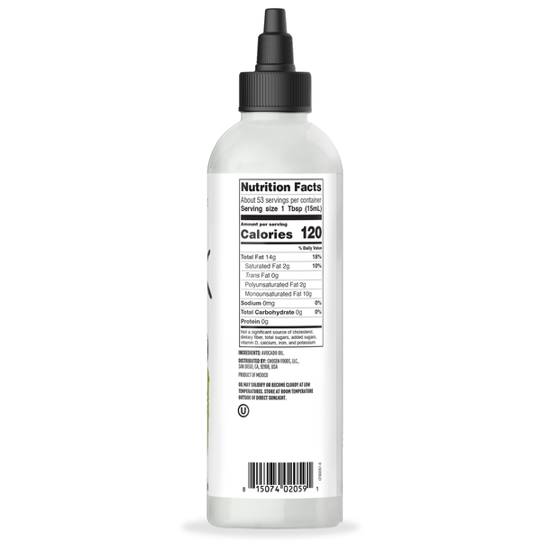 Chosen Foods 100% Pure Avocado Oil, Squeeze Bottle